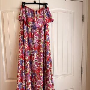 Japna Colorful Floral Dress